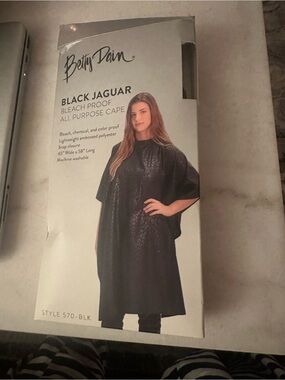 Black Jaguar Bleach-Proof All-Purpose Cape